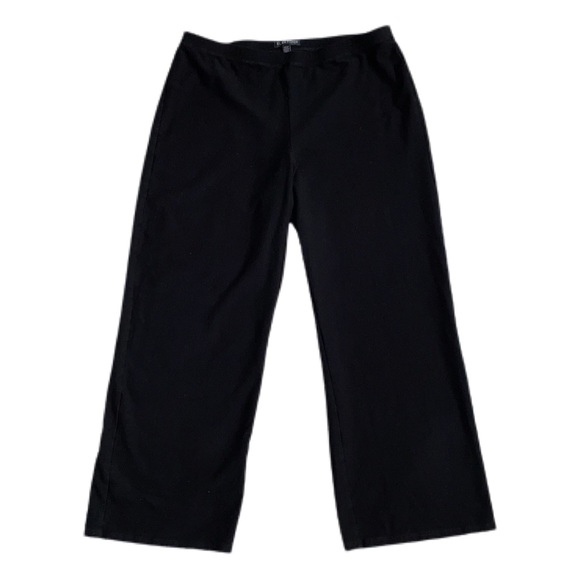 Eileen Fisher Cropped Wide Leg Viscose Blend Pants - Picture 11 of 12